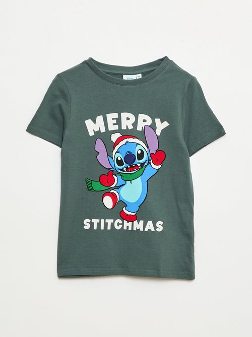 Camiseta 'Stitch' 'Disney' de manga corta 'Navidad' - Kiabi
