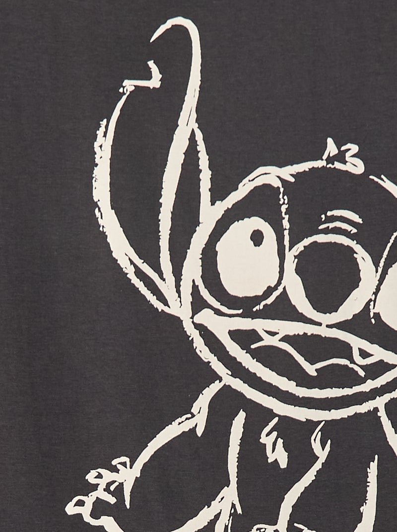 Camiseta 'Stitch' 'Disney' de manga larga Negro - Kiabi