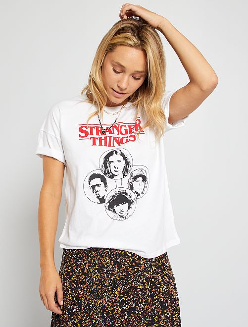 Camiseta 'Stranger Things'                             BLANCO 
