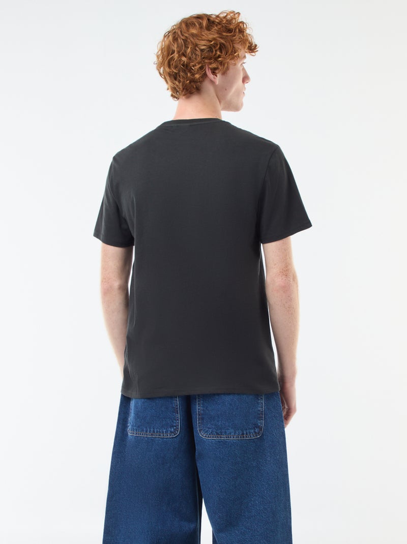 Camiseta 'Stranger Things' de algodón Negro - Kiabi