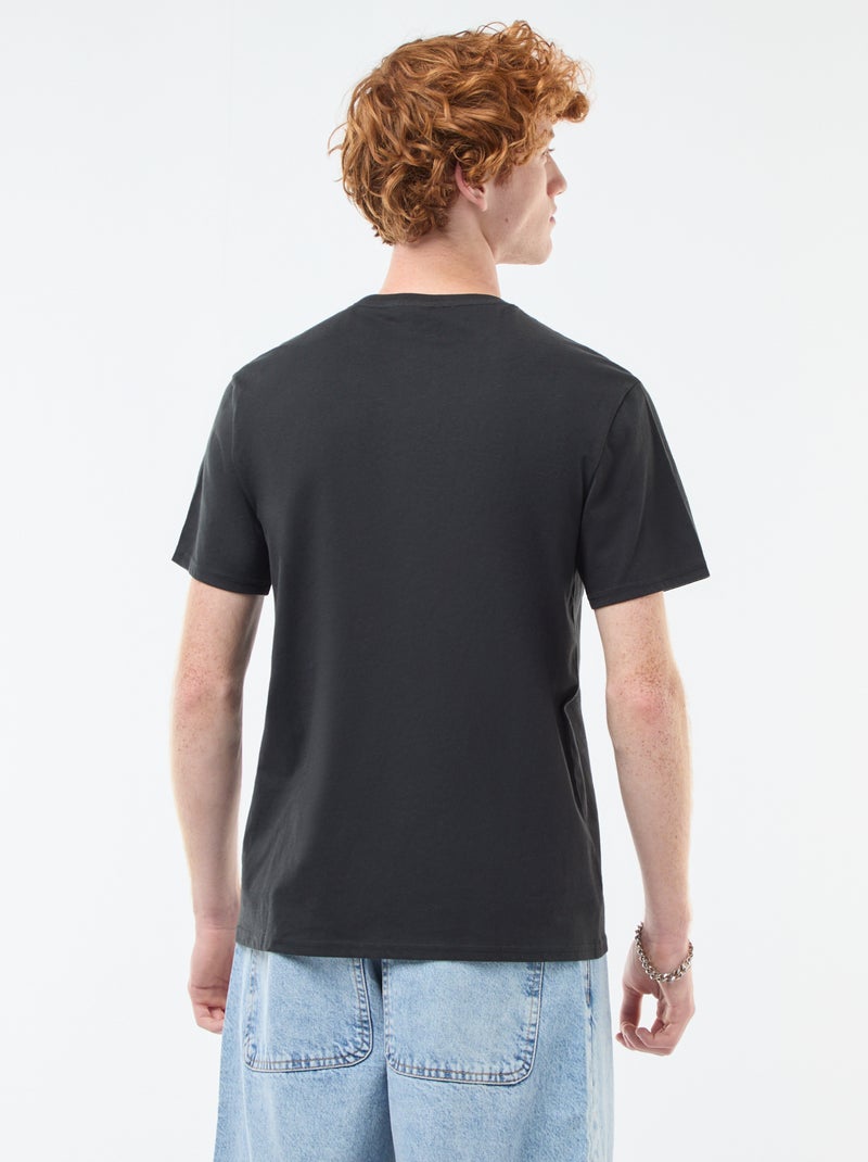 Camiseta 'Stranger Things' de algodón Negro - Kiabi