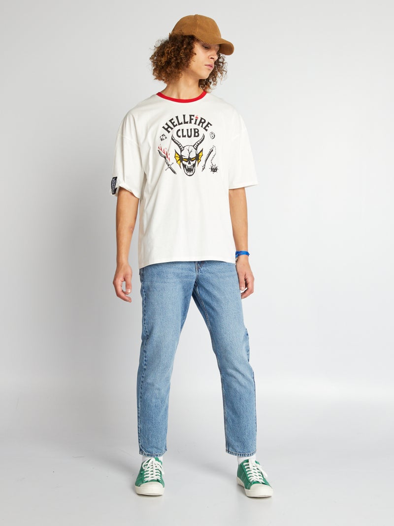 Camiseta 'Stranger Things' de punto BLANCO - Kiabi