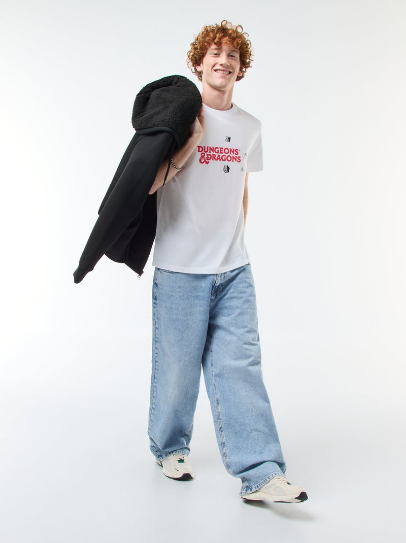 Camiseta 'Sun city' 'Dungeons & dragons' de algodón Blanco - Kiabi