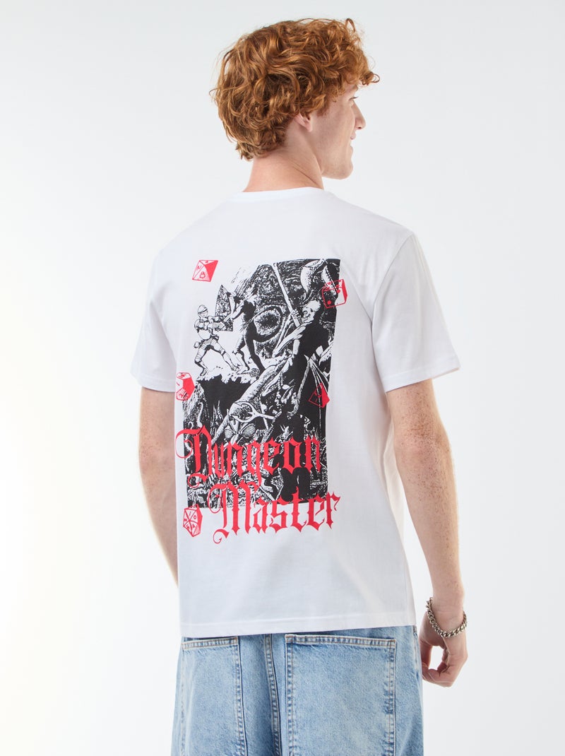 Camiseta 'Sun city' 'Dungeons & dragons' de algodón Blanco - Kiabi