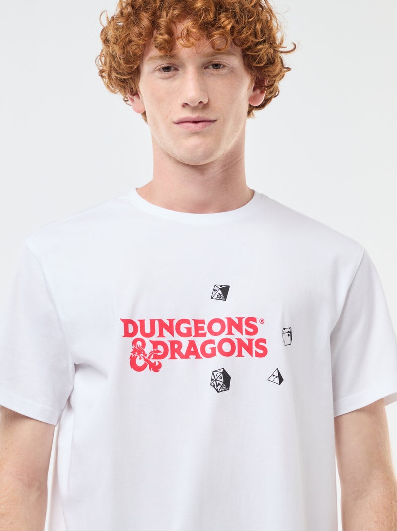 Camiseta 'Sun city' 'Dungeons & dragons' de algodón Blanco - Kiabi