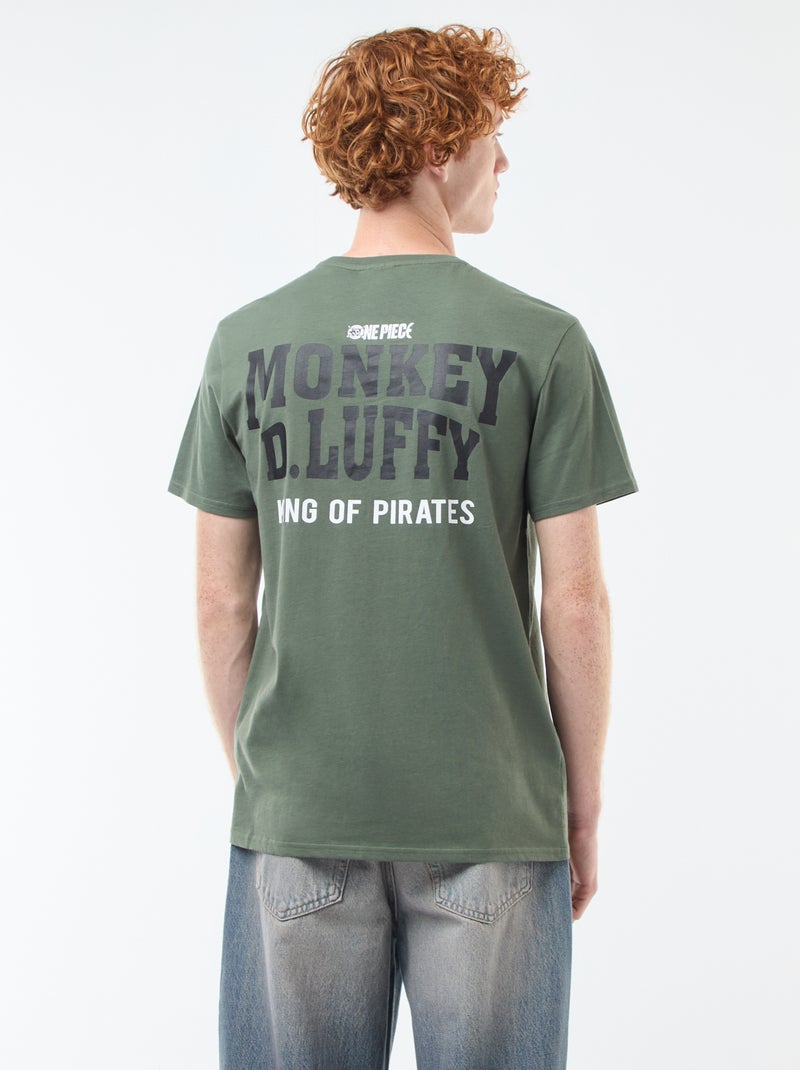 Camiseta 'Sun city' 'One piece' de algodón Verde - Kiabi