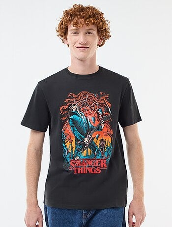 Camiseta 'Sun city' 'Stranger things' 'Netflix' de algodón