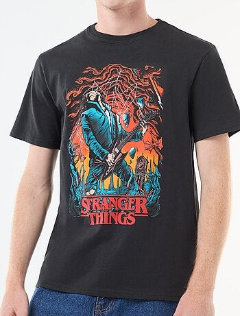 Camiseta 'Sun city' 'Stranger things' 'Netflix' de algodón
