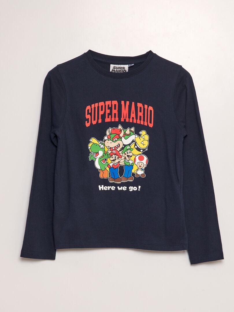 Camiseta 'Super-Mario' azul - Kiabi