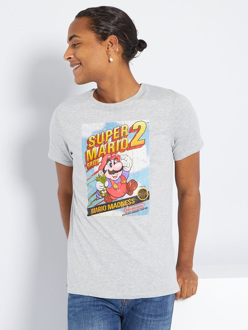 Camiseta 'Super Mario Bros. 2' GRIS - Kiabi