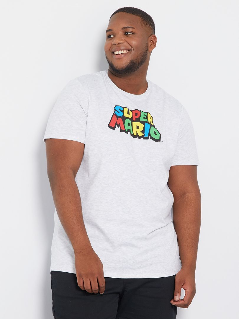 Camiseta 'Super Mario' GRIS - Kiabi