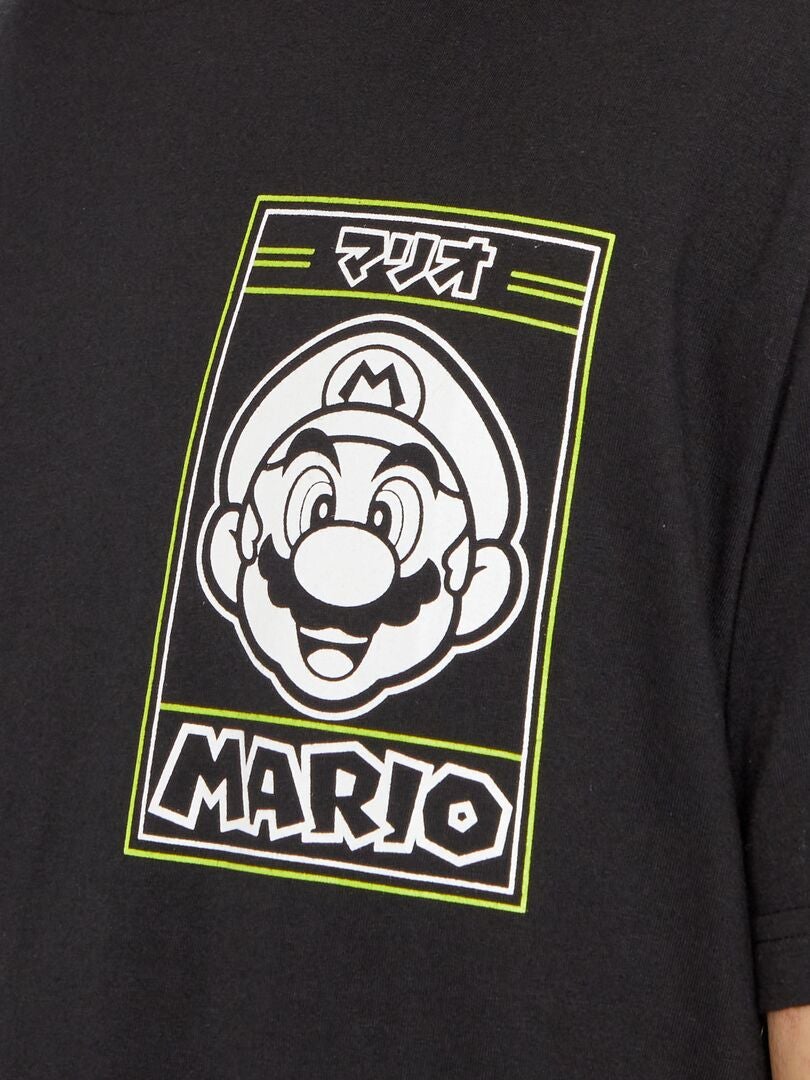 Camiseta 'Super Mario' negro - Kiabi