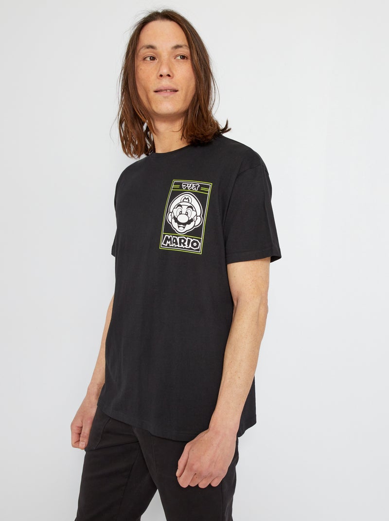 Camiseta 'Super Mario' negro - Kiabi