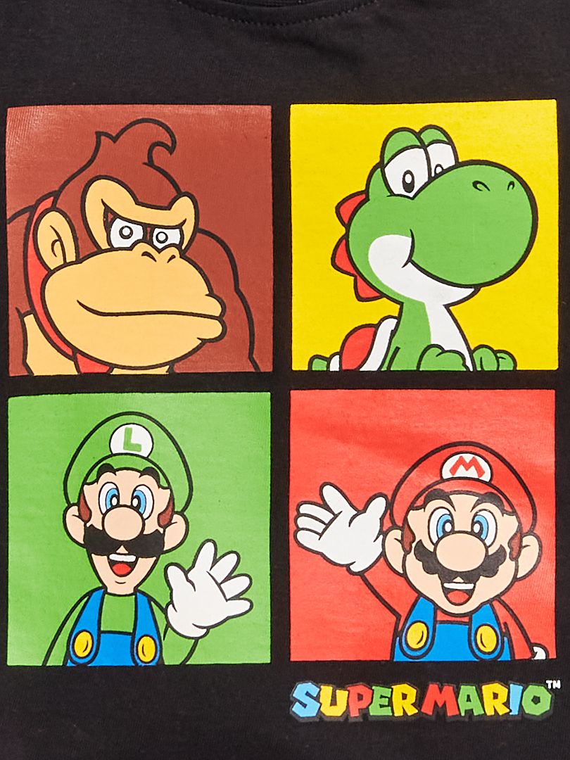 Monarquía olvidar Personificación Camiseta 'Super Mario' - negro - Kiabi - 8.00€