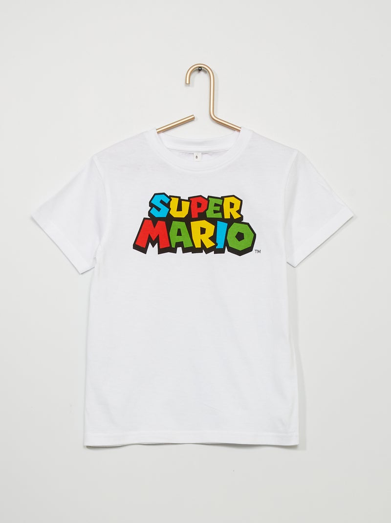 Camiseta 'Super Mario' 'Nintendo' blanco - Kiabi