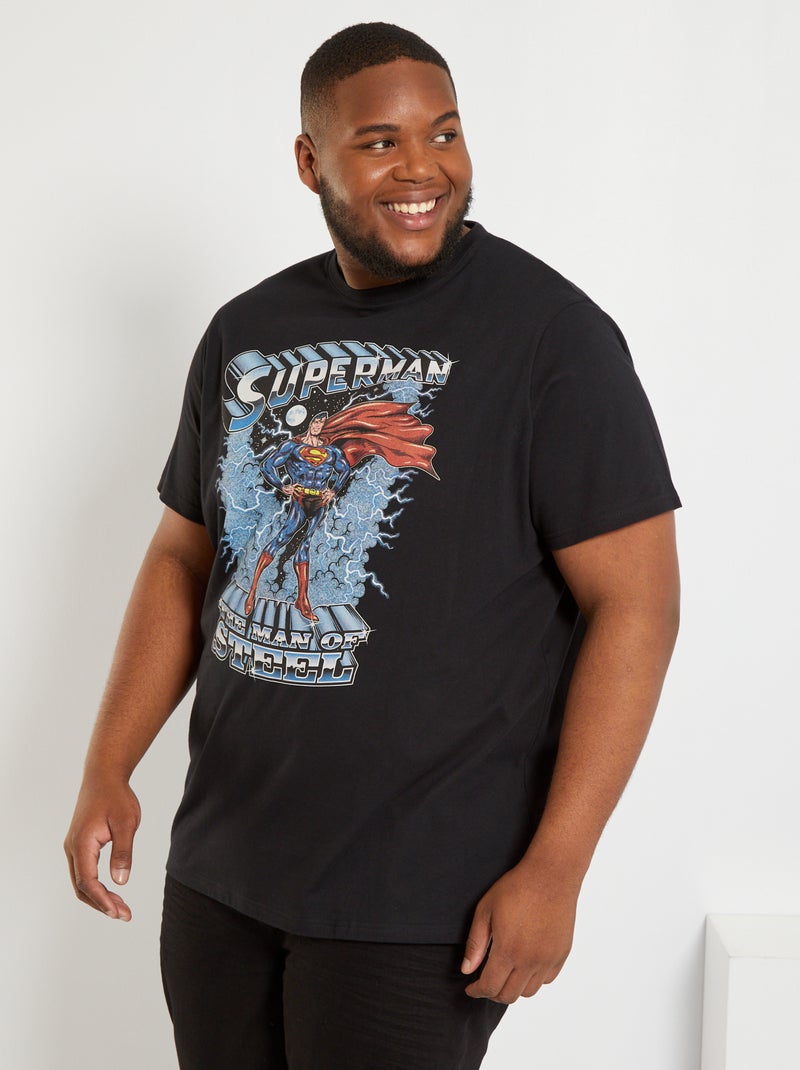 Camiseta 'Superman' negro - Kiabi
