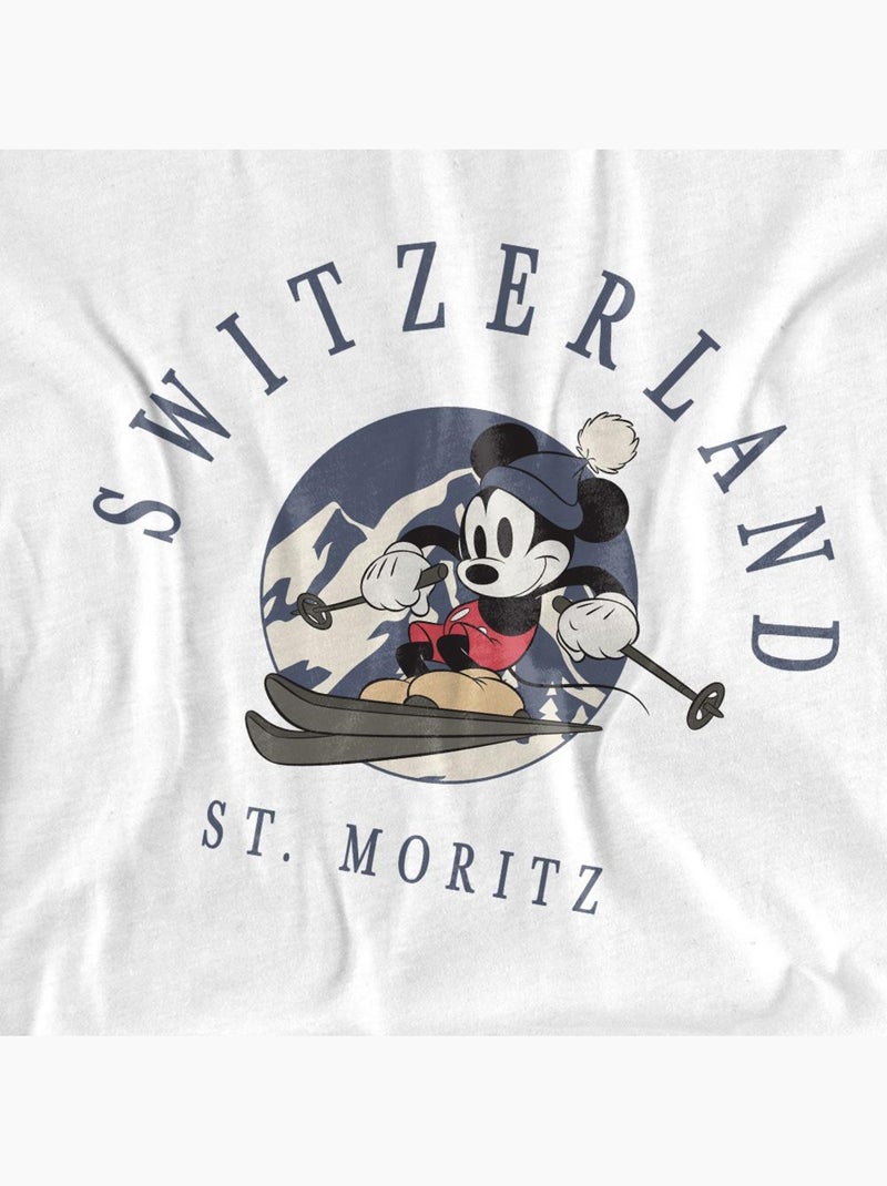 Camiseta switzerland de mickey mouse para adultos unisex - disney Blanco - Kiabi