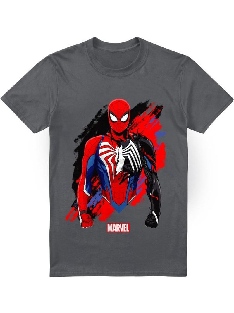 Camiseta symbiote para hombre - spider-man Gris negro - Kiabi
