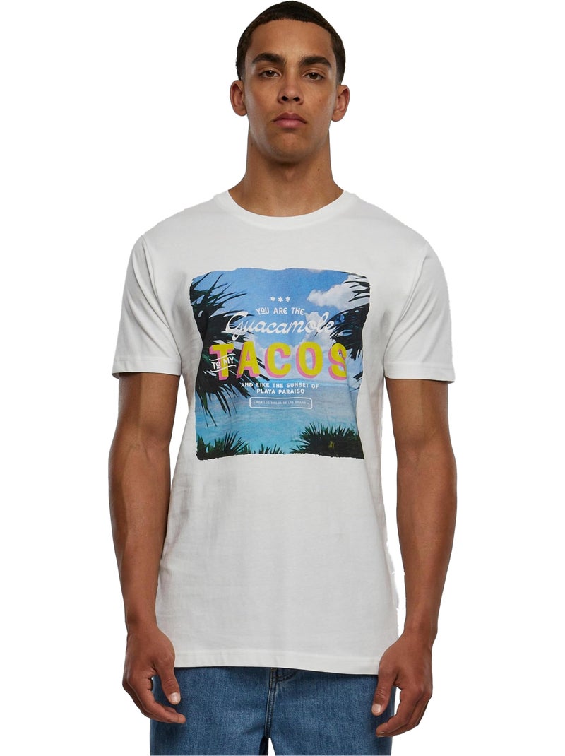 Camiseta tacos para hombre - mister tee Blanco - Kiabi