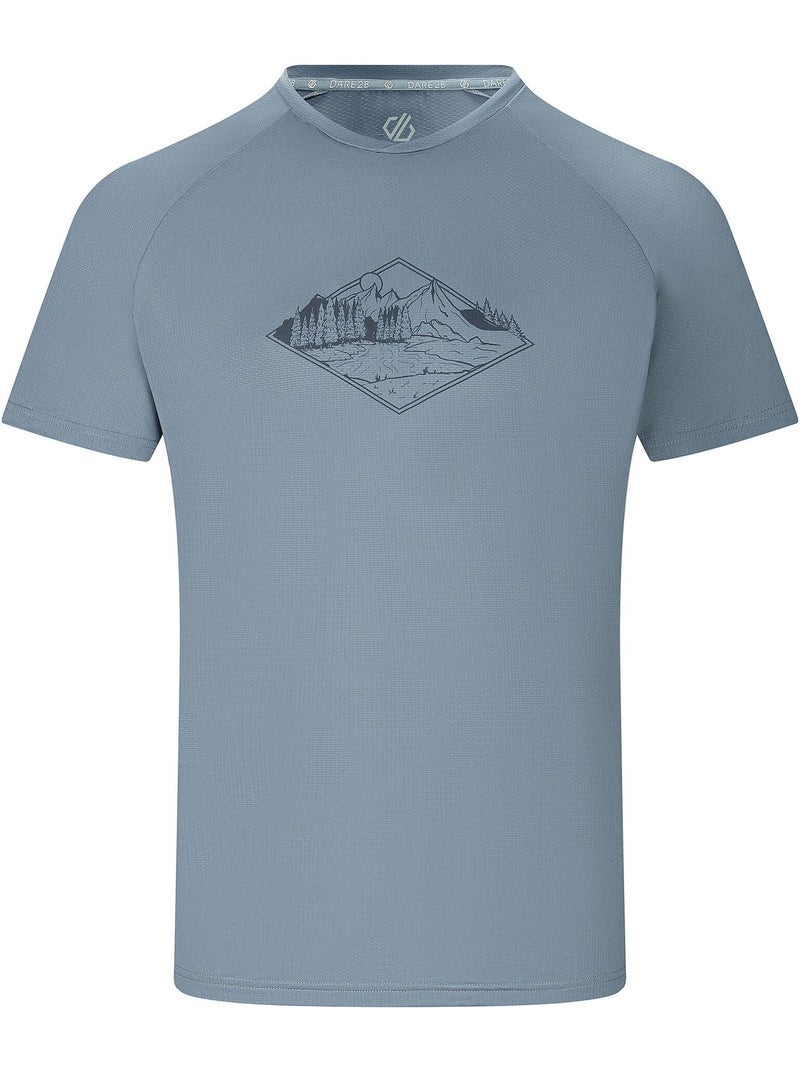 Camiseta tech ii diseño naturaleza para hombre - dare 2b Azul polar - Kiabi