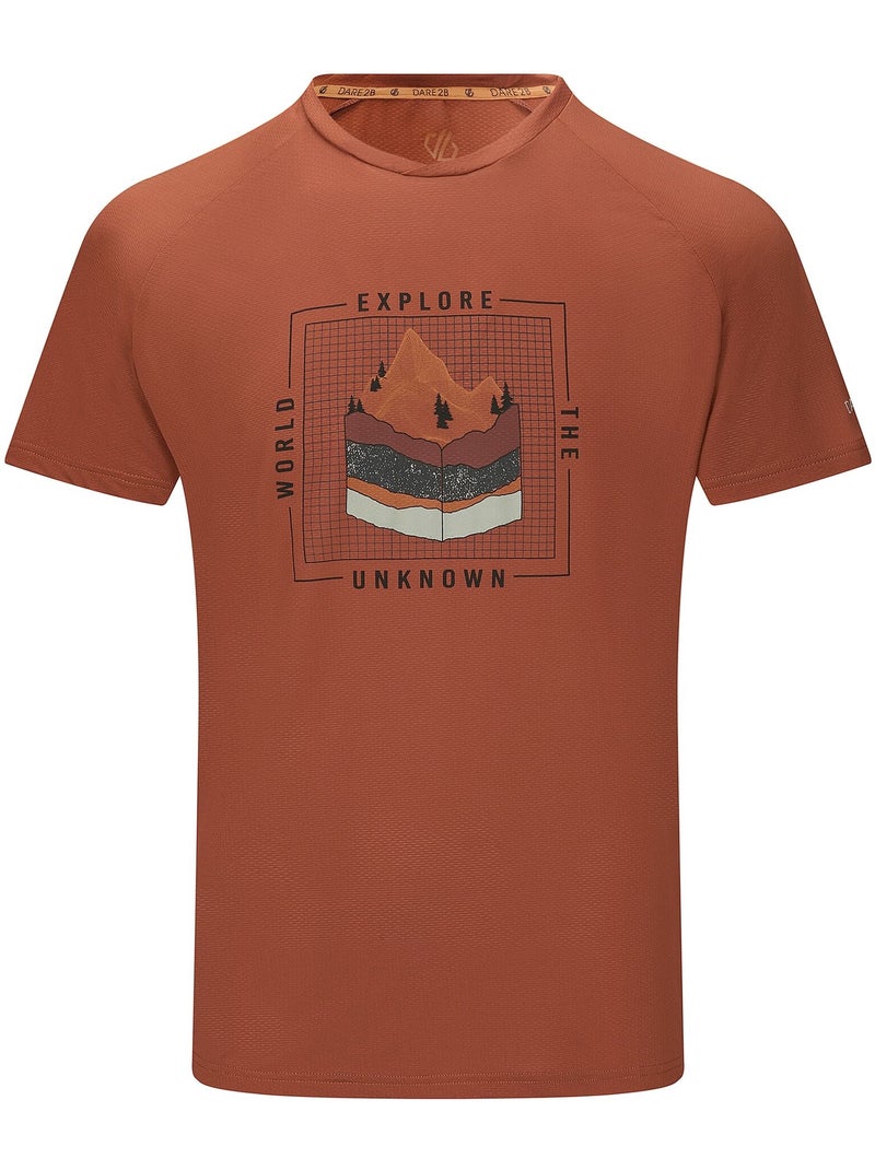 Camiseta tech ii diseño por capas para hombre - dare 2b Naranja - Kiabi