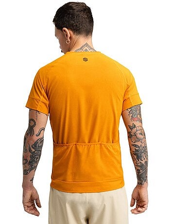 Camiseta técnica manga corta cicloturismo hombre ciclismo hombre pilgrim