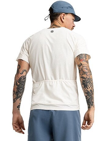 Camiseta técnica manga corta cicloturismo hombre ciclismo hombre pilgrim sand
