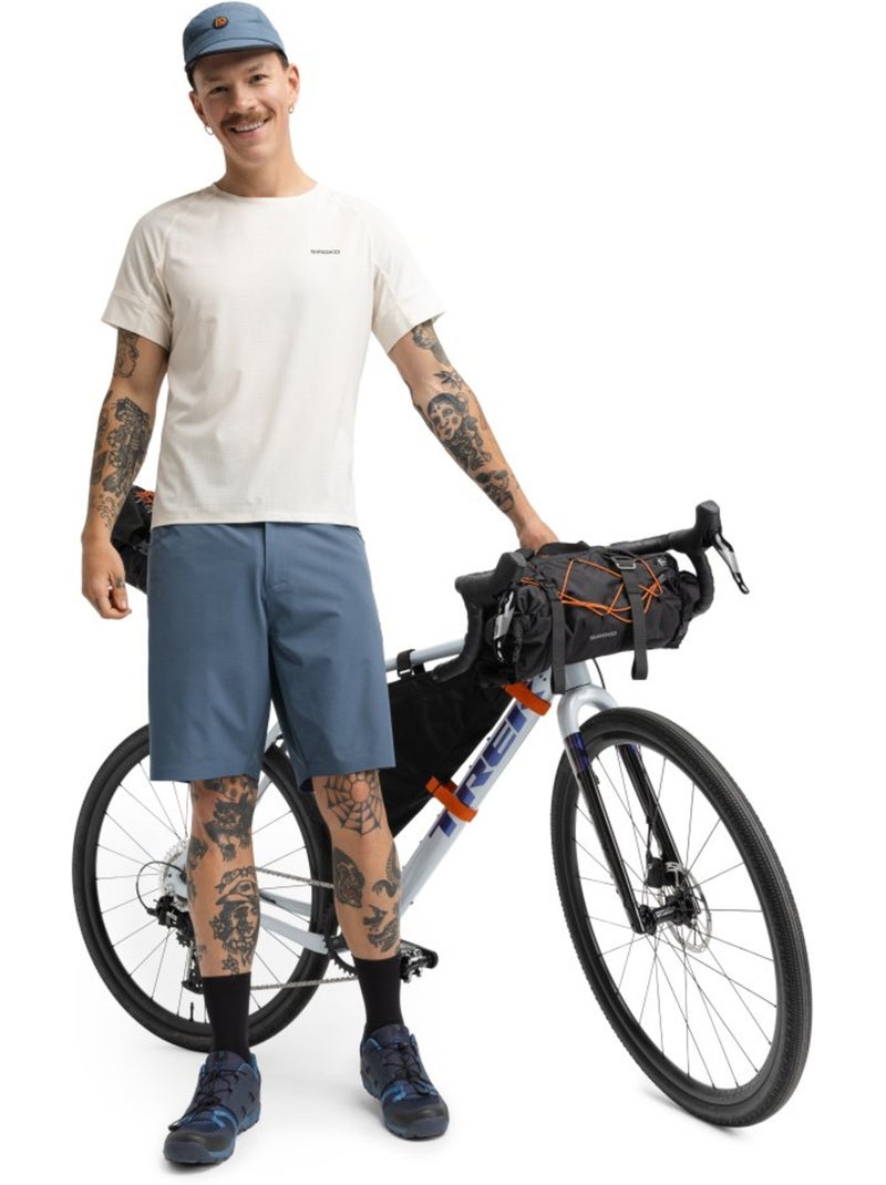 Camiseta técnica manga corta cicloturismo hombre ciclismo hombre pilgrim sand Beige - Kiabi
