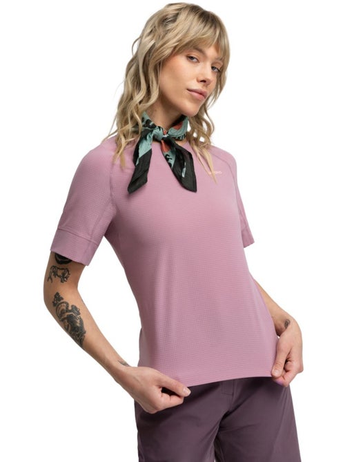 Camiseta técnica manga corta cicloturismo mujer ciclismo mujer map - Kiabi Camiseta técnica manga corta cicloturismo mujer ciclismo mujer map - Kiabi