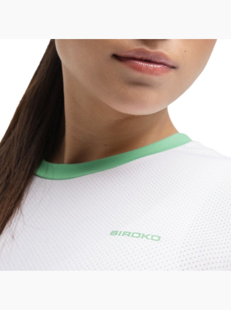 Camiseta técnica manga corta pádel mujer pádel mujer pesaro Blanco - Kiabi