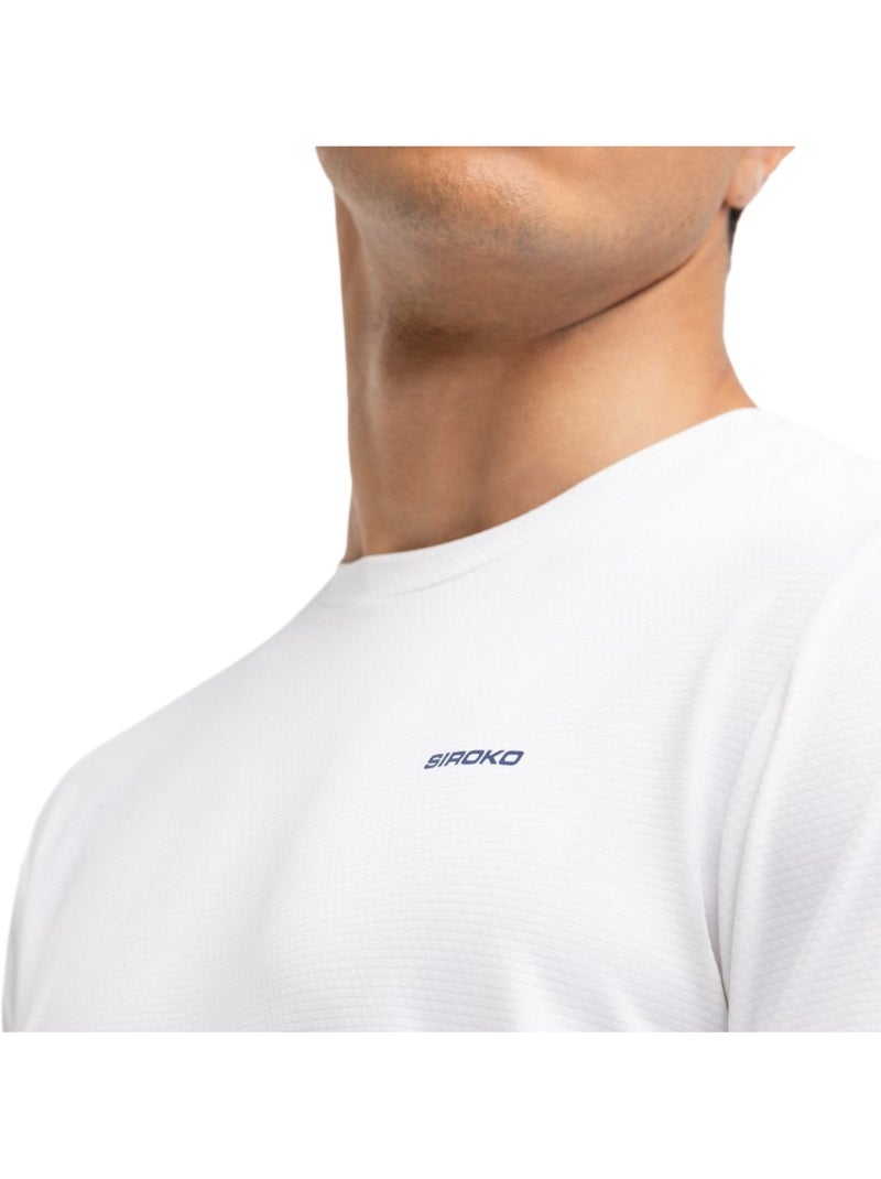 Camiseta técnica manga corta tenis hombre tenis hombre lob Blanco - Kiabi