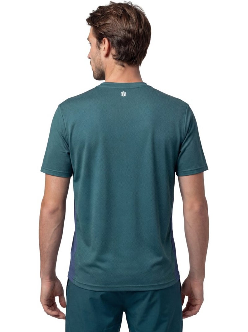 Camiseta técnica manga corta tenis hombre tenis hombre lob Verde - Kiabi