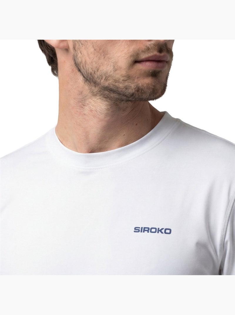 Camiseta técnica manga larga tenis hombre tenis hombre roma Blanco - Kiabi