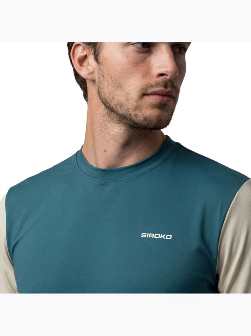 Camiseta técnica manga larga tenis hombre tenis hombre roma Verde - Kiabi