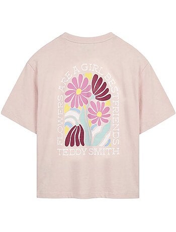 Camiseta teddy smith de mujer con estampado de s