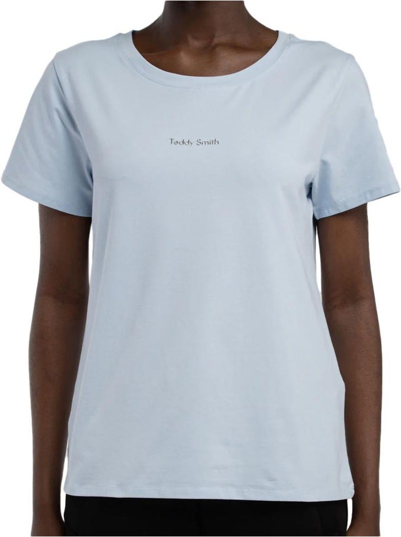 Camiseta Teddy Smith para Mujer Azul cielo - Kiabi