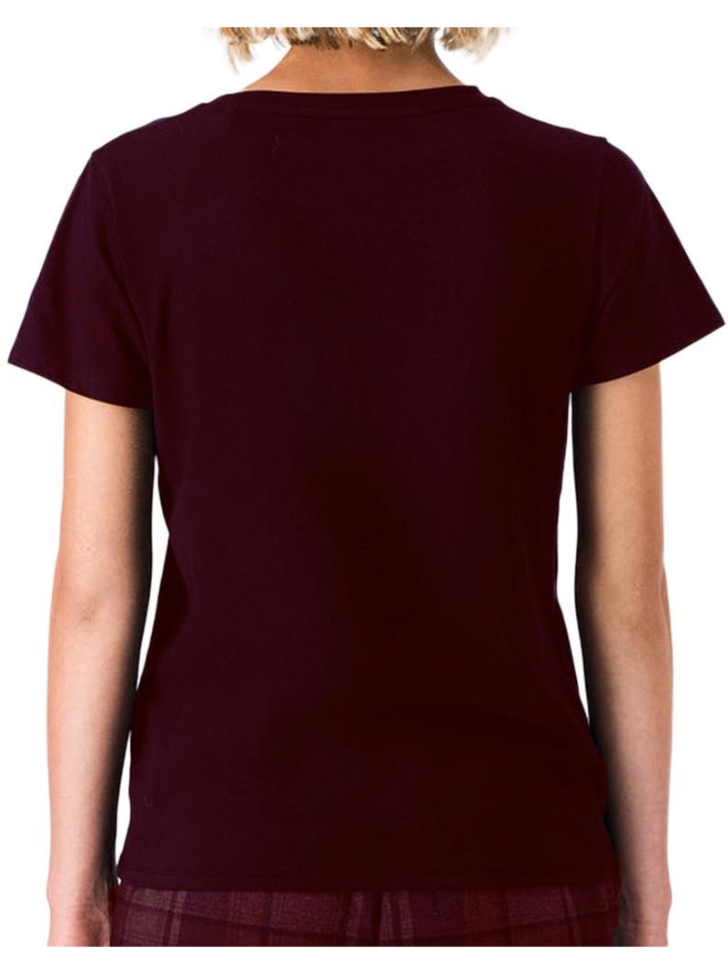 Camiseta teddy smith para mujer Marrón capuchino - Kiabi