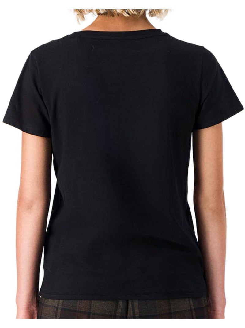 Camiseta teddy smith para mujer Negro - Kiabi