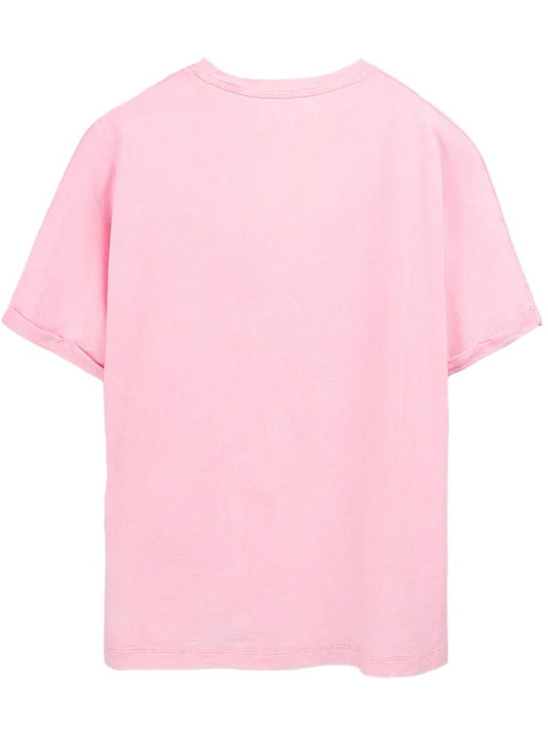 Camiseta Teddy Smith para Mujer Rosa - Kiabi
