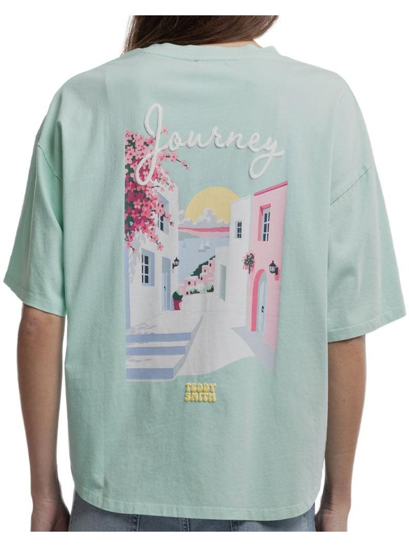 Camiseta Teddy Smith para Mujer Verde - Kiabi