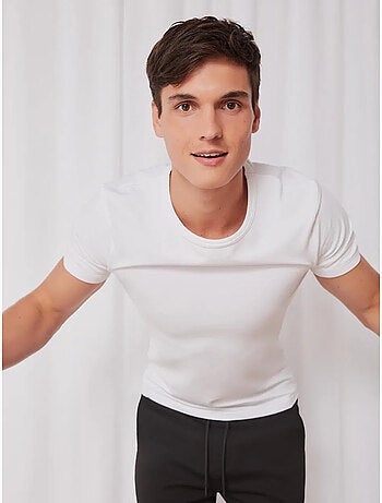 Camiseta termal de hombre de manga corta en tejido de modal