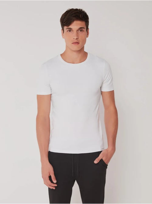 Camiseta termal de hombre de manga corta en tejido de modal - Kiabi Camiseta termal de hombre de manga corta en tejido de modal - Kiabi