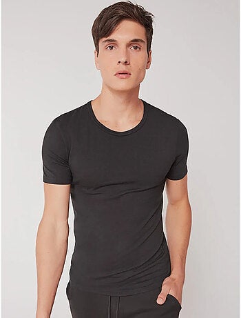 Camiseta termal de hombre de manga corta en tejido de modal