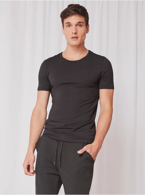 Camiseta termal de hombre de manga corta en tejido de modal - Kiabi Camiseta termal de hombre de manga corta en tejido de modal - Kiabi