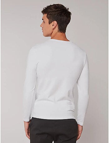 Camiseta termal de hombre de manga larga en tejido de modal