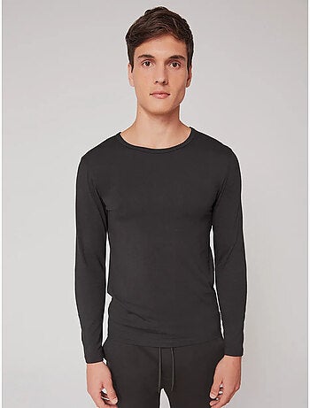 Camiseta termal de hombre de manga larga en tejido de modal