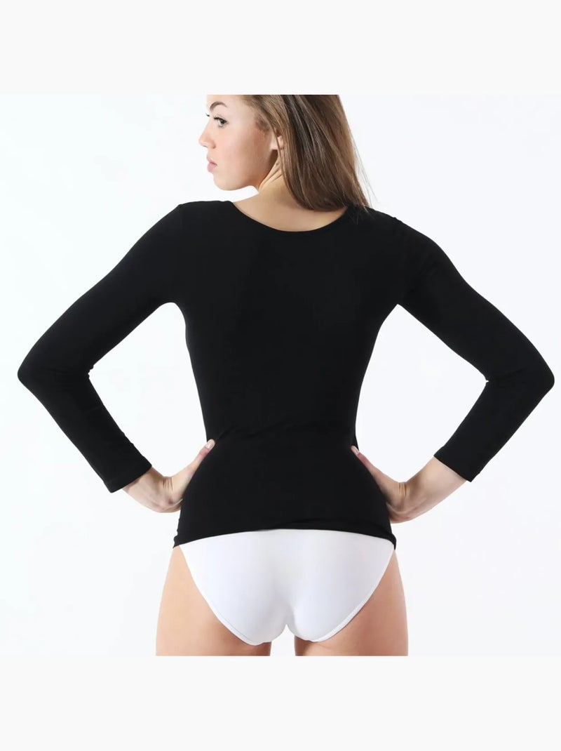 Camiseta térmica adelgazante Negro - Kiabi