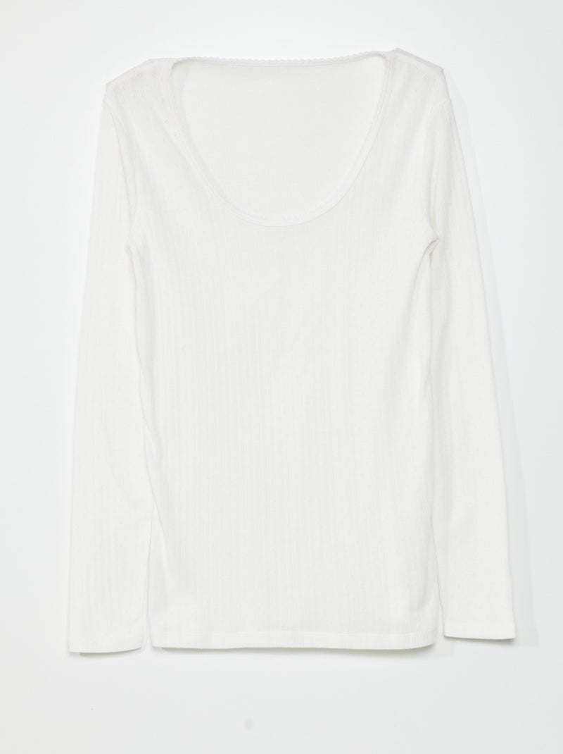 Camiseta termorreguladora  - Siempre más calidez Blanco - Kiabi