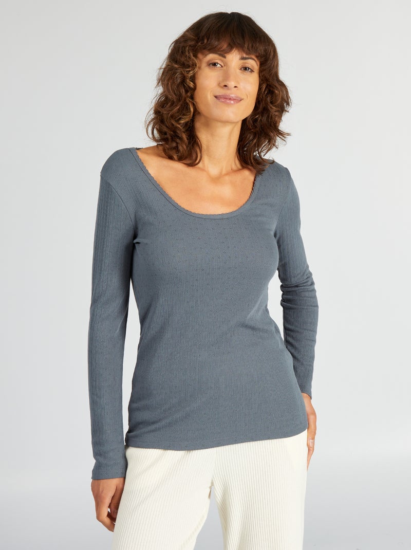 Camiseta termorreguladora  - Siempre más calidez GRIS - Kiabi