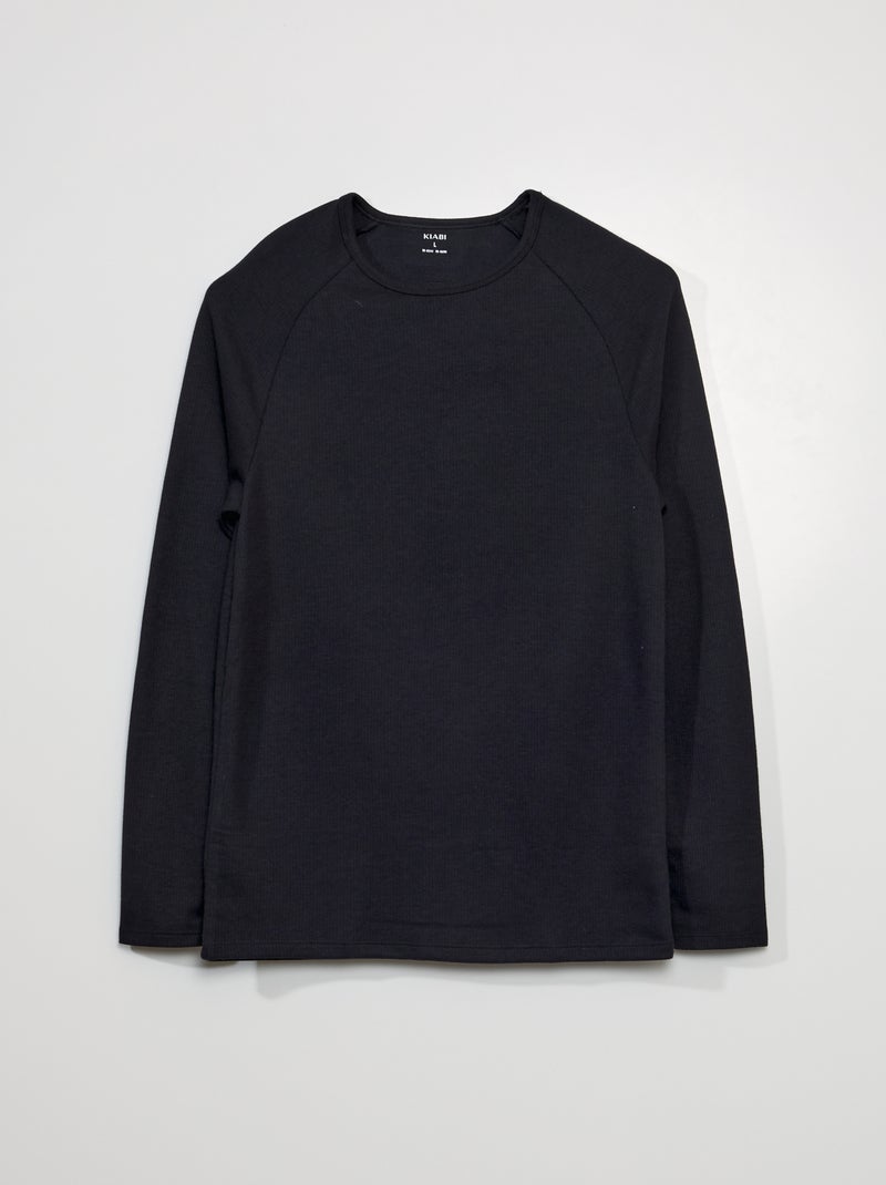 Camiseta termorreguladora - Siempre más calidez negro - Kiabi